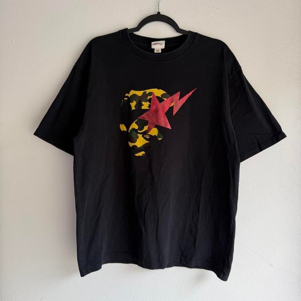 Bape 1st camo ape face Sta t shirt size XL